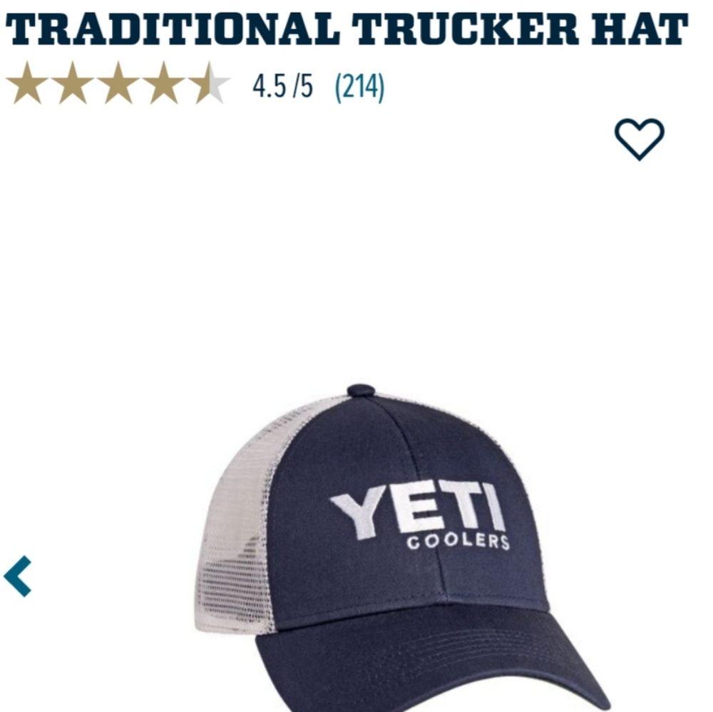 BRAND NEW YETI TRUCKER HAT